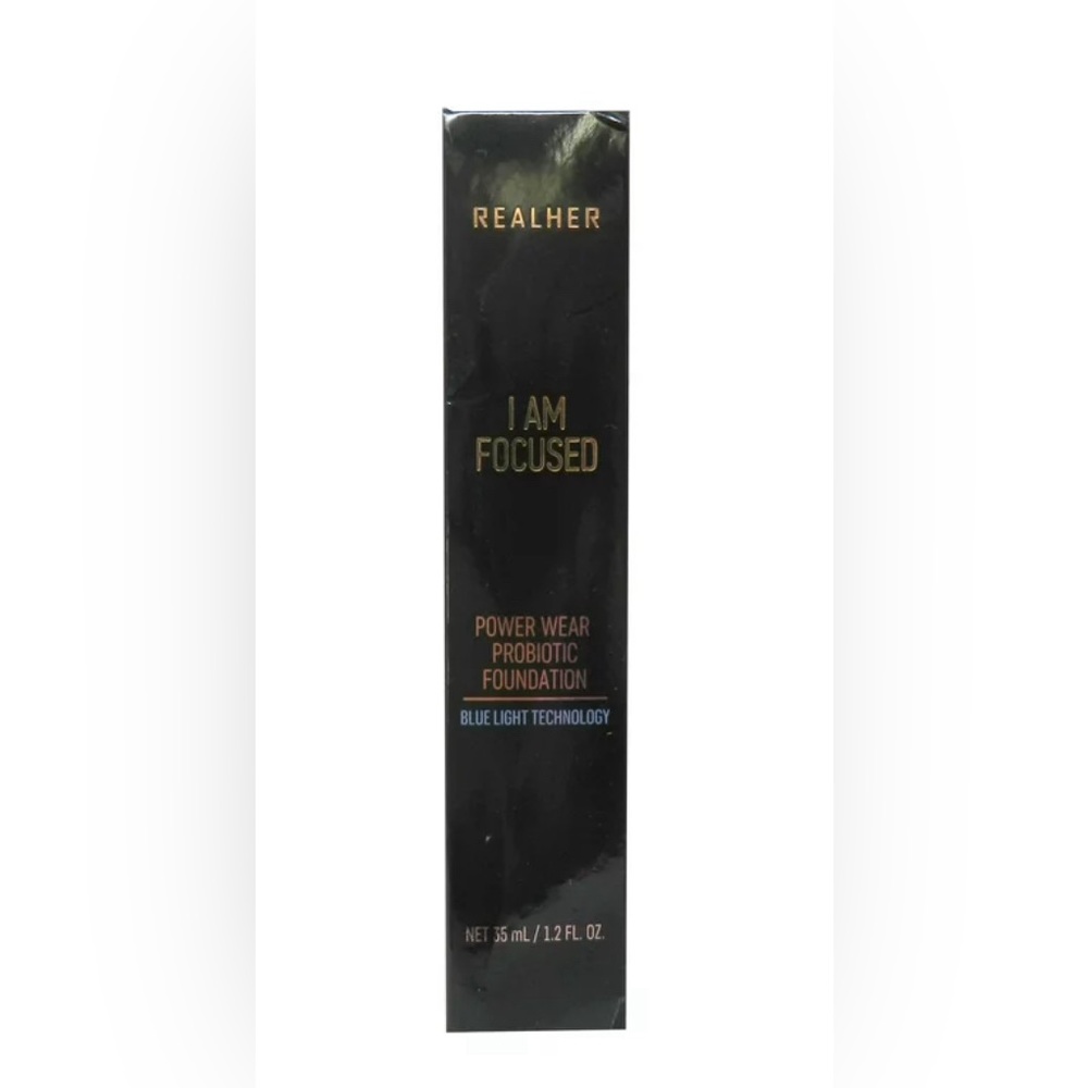 NEW Realher Power Wear Probiotic Foundation I Am Focused (Fair Ivory) 1.2 Ounces